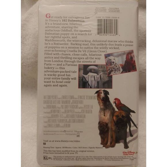 Disney 102 Dalmatians (2001, VHS) - Picture 2 of 9
